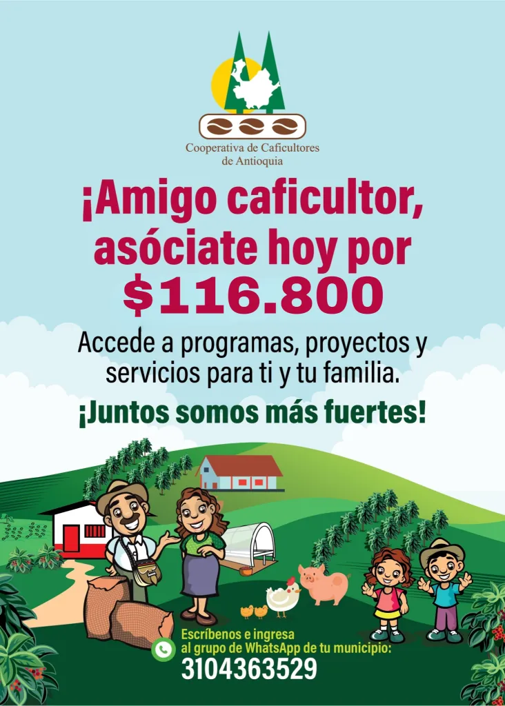 Información oficial de servicios para las familias caficultoras