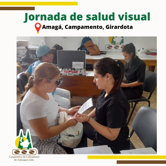 Jornada de salud visual: Amagá, Campamento, Girardota