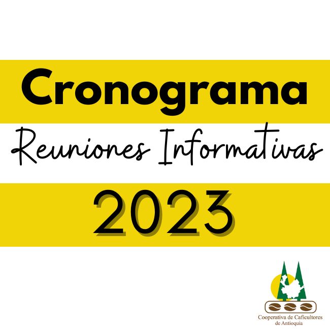 Cronograma: Reuniones informativas 2023