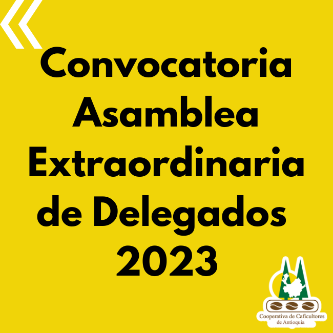 Convocatoria: ASAMBLEA EXTRAORDINARIA DE DELEGADOS  2023