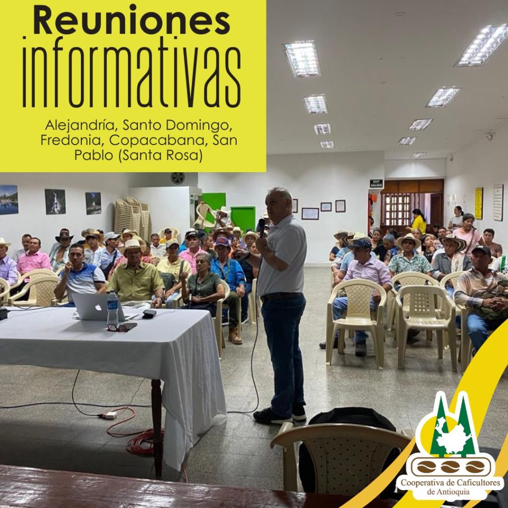 Reunión informativa: Alejandría, Santo Domingo, Fredonia, Copacabana, San Pablo (Santa Rosa)