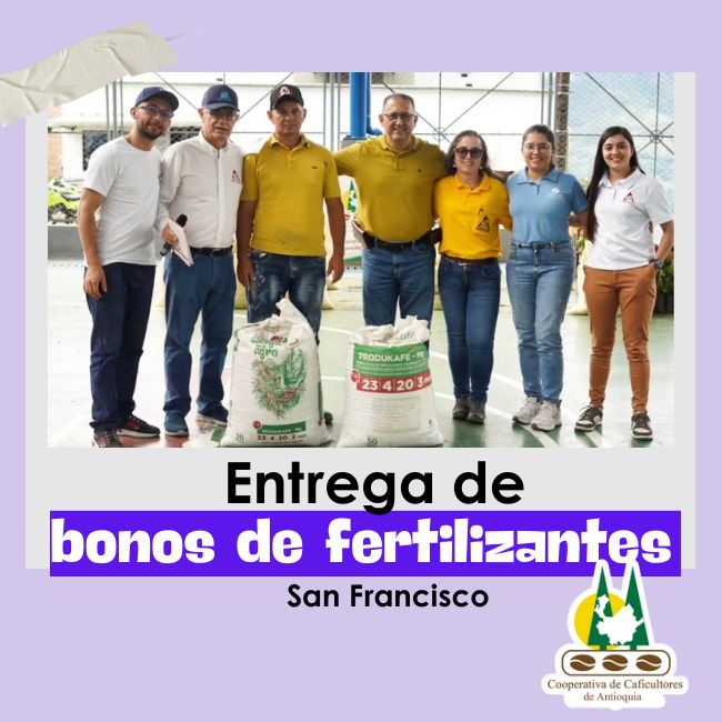 Entrega de bonos de fertilizantes: San Francisco